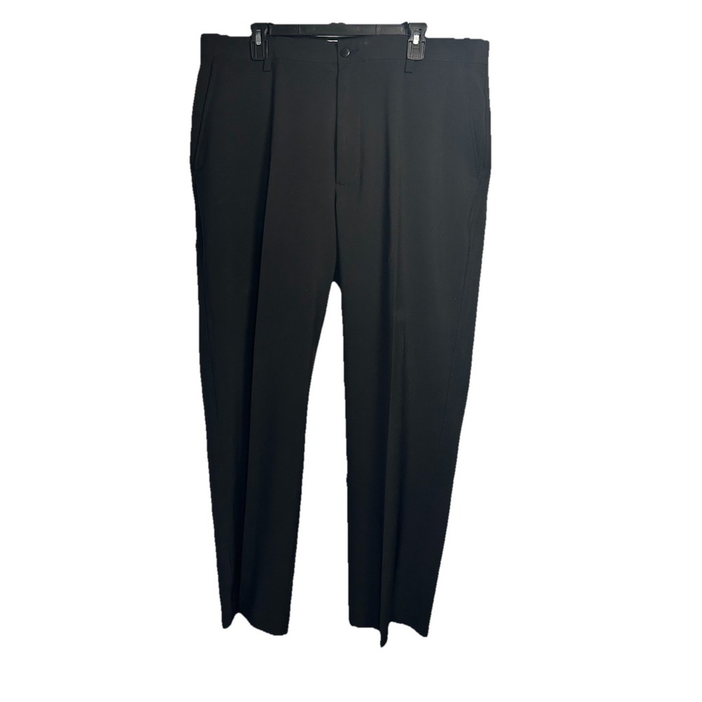 Footjoy Golf Pants Men's 39x30 Black Performance Stretch Pockets Straight Logo‎